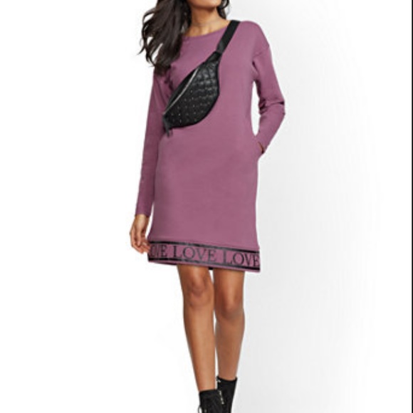 SOHO STREET - "LOVE" SWEATSHIRT DRESS - Picture 2 of 4
